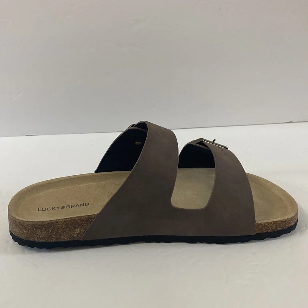 NWOT Lucky Brand blanc footbed sandals men’s size 11 adjustable straps